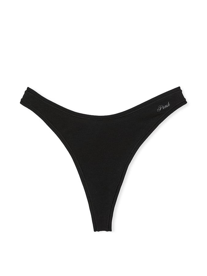 Cotton High-Leg Thong Panty image number 2