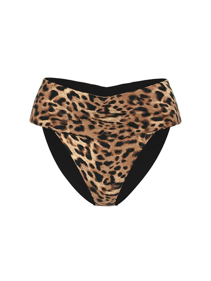 Cinched High-Waist Bikini Bottom image number 2