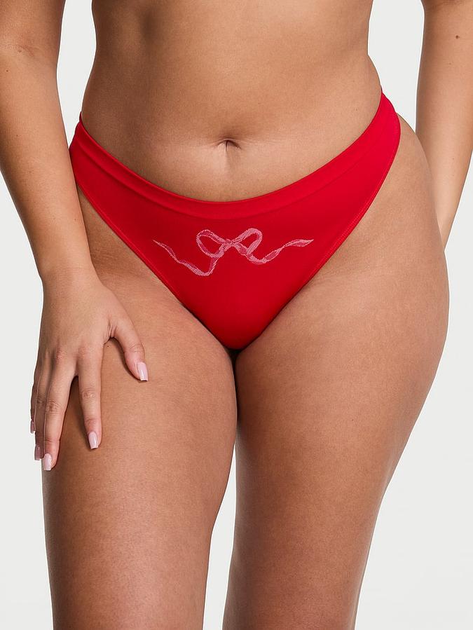 Seamless Bow Thong Panty