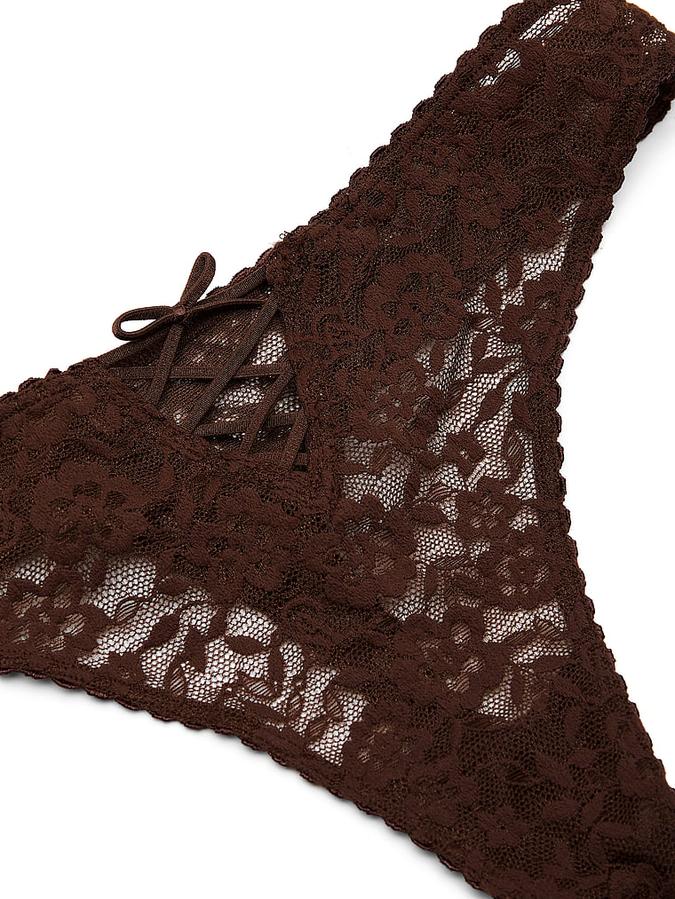 Lacie Lace-Up Bow Thong Panty image number 3