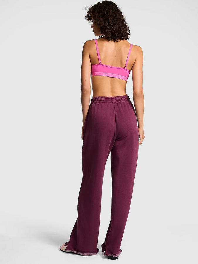 Ivy Fleece Wide-Leg Split-Hem Sweatpants image number 1