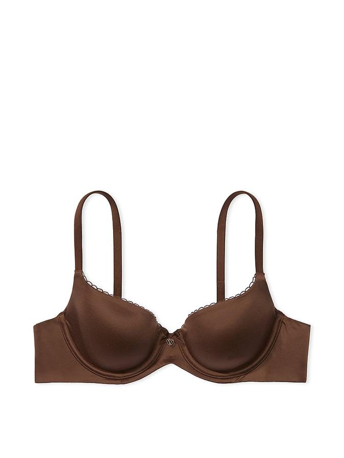 Brown Lightly Lined Smooth Demi Bra Lightly Lined Smooth Demi Bra