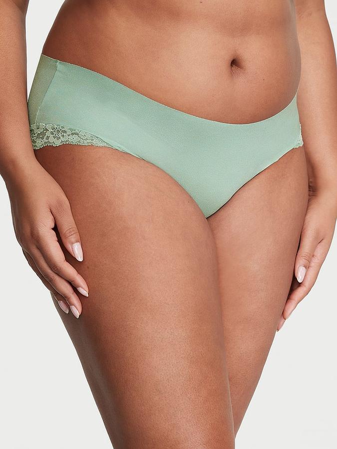 No-Show Lace-Trim Hiphugger Panty