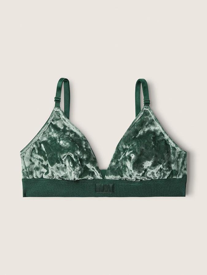 Velvet Triangle Bralette image number 2