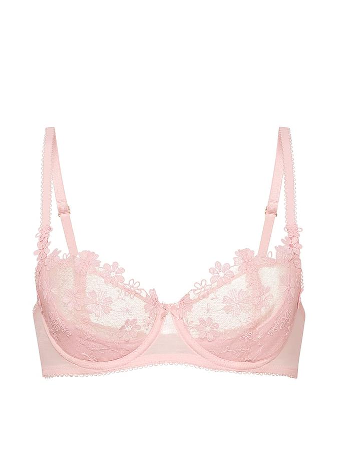 Wicked Unlined Blossom Embroidery Balconette Bra image number 2
