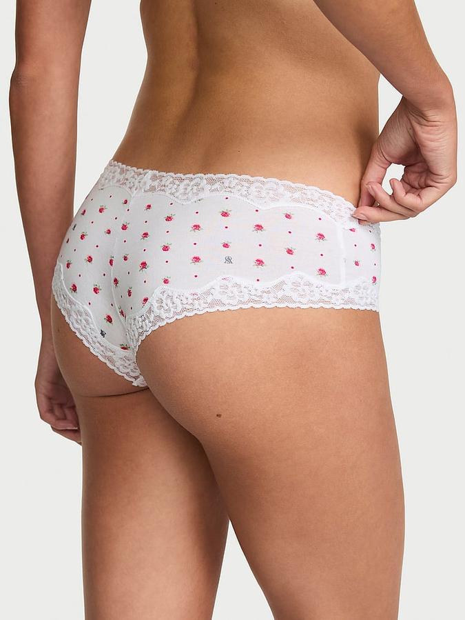 Cotton Lace-Waist Cheeky Panty