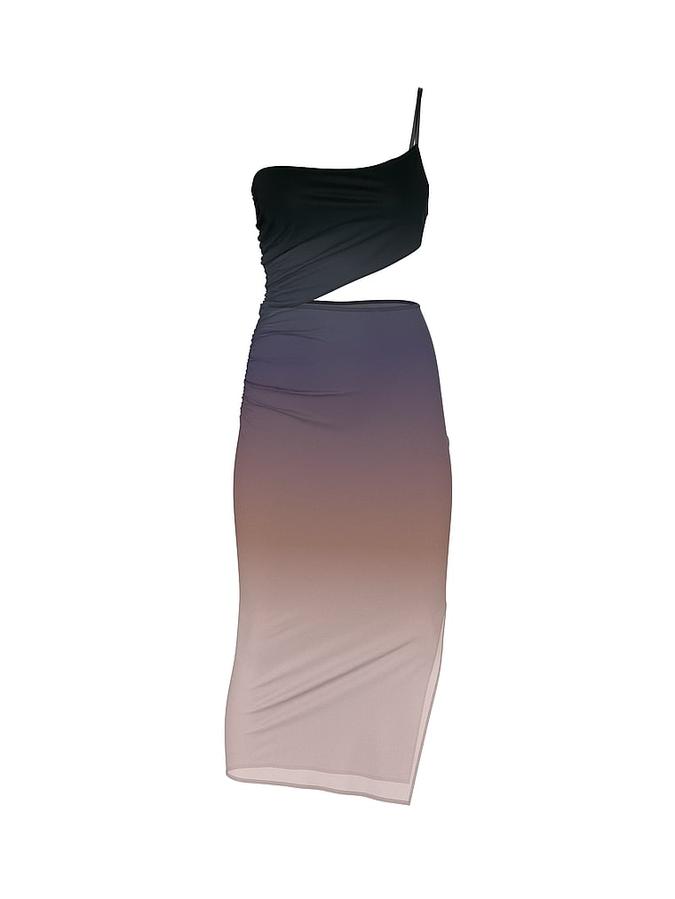 Siren Sunset Ombr&eacute; One-Shoulder Cut-Out Dress image number 2