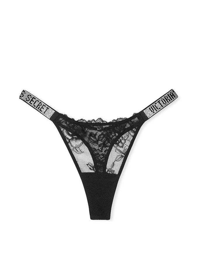 Shine Strap Rose Lace Panty