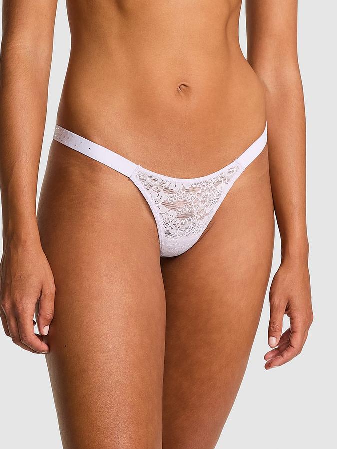 Wink Bling Lace Micro Thong Panty