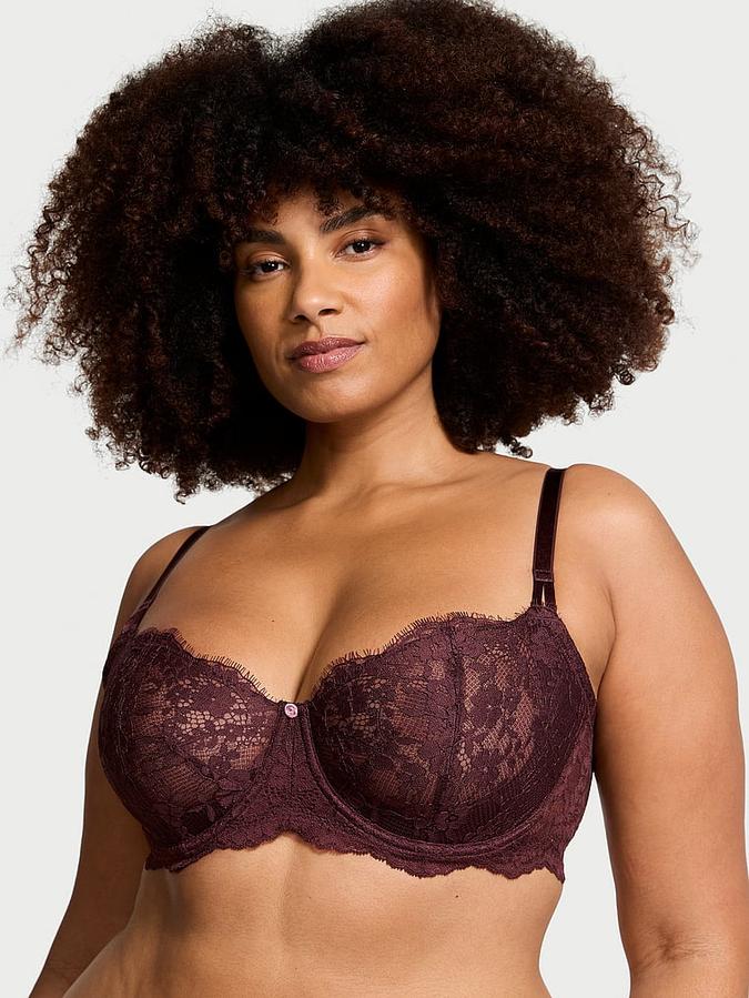 Wicked Unlined Lace Balconette Bra image number 0