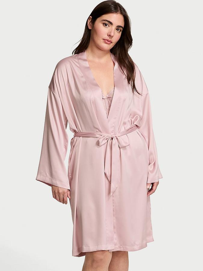 Satin Midi Robe image number 0