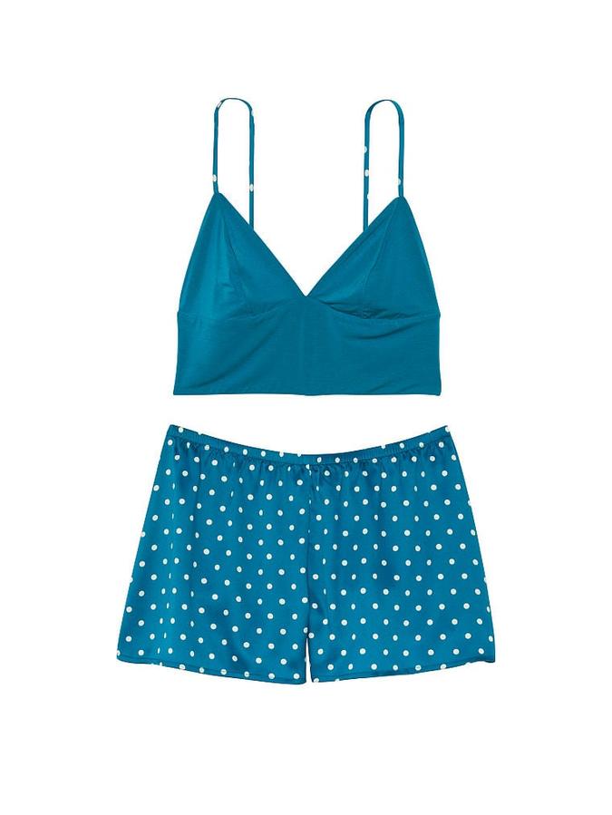 Modal Cami Top and Satin Short Set image number 2