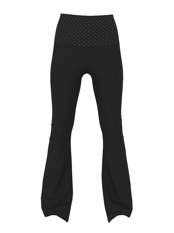 All-Day Cotton Foldover Flare Leggings image number 2