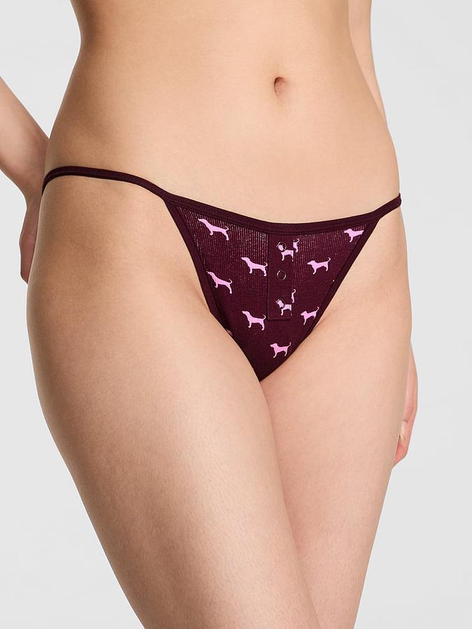 Cotton String Bikini Panty image number 0