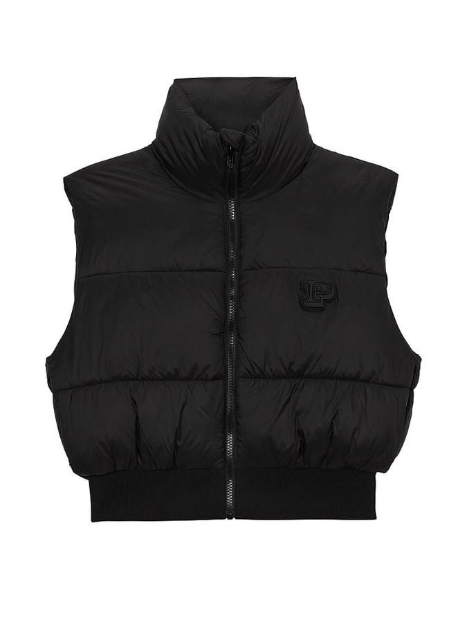 Crop Puffer Vest image number 2