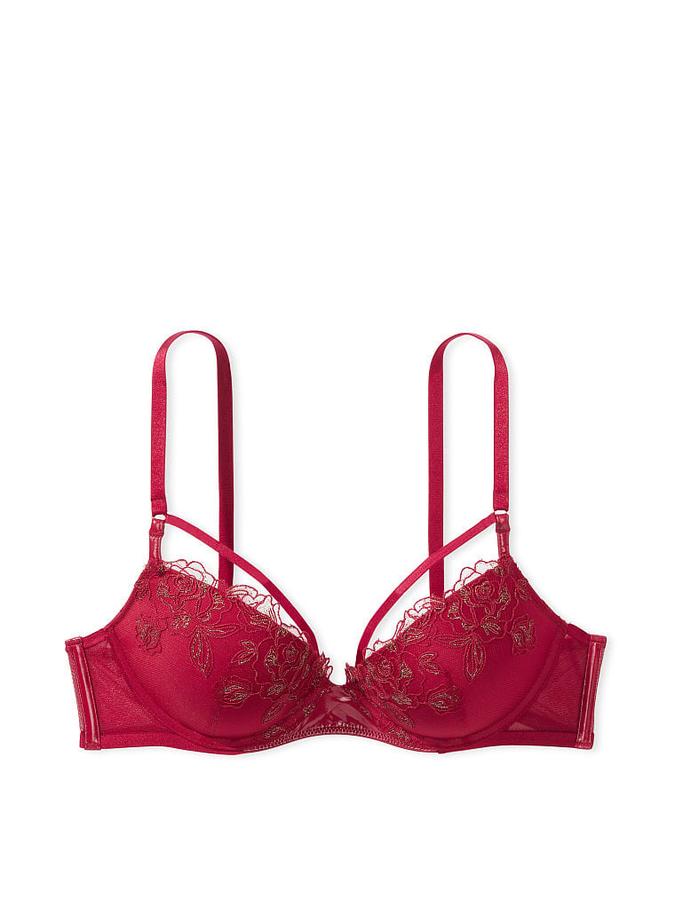 Midnight Affair Embroidery Push-Up Bra image number 2