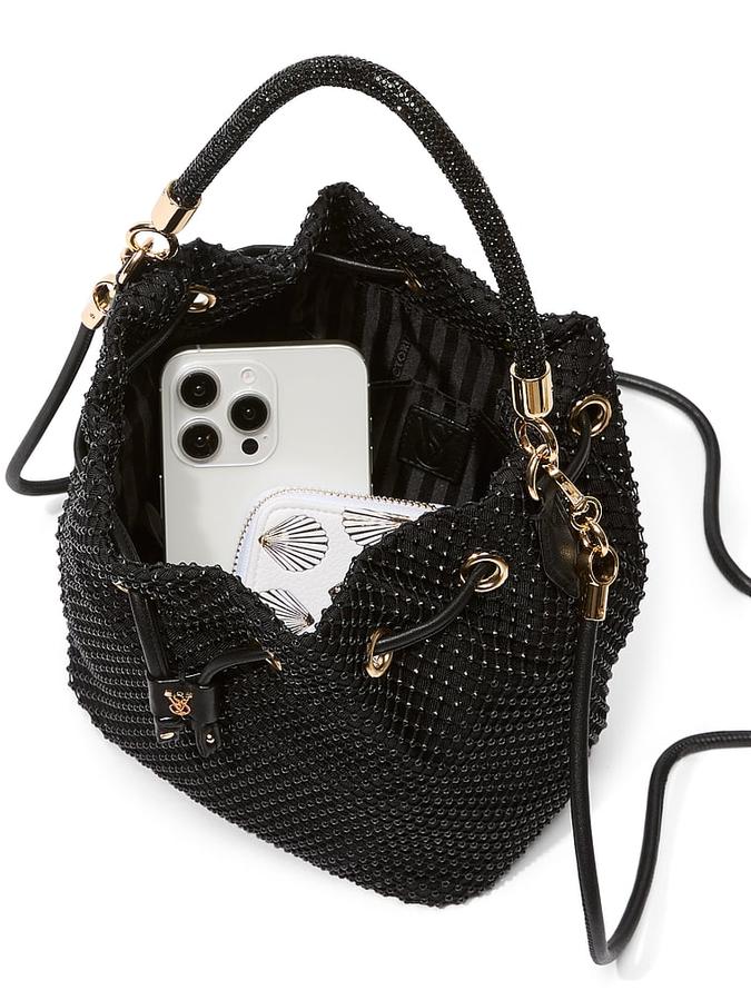 The Victoria Mini Bucket Bag Black image number 2
