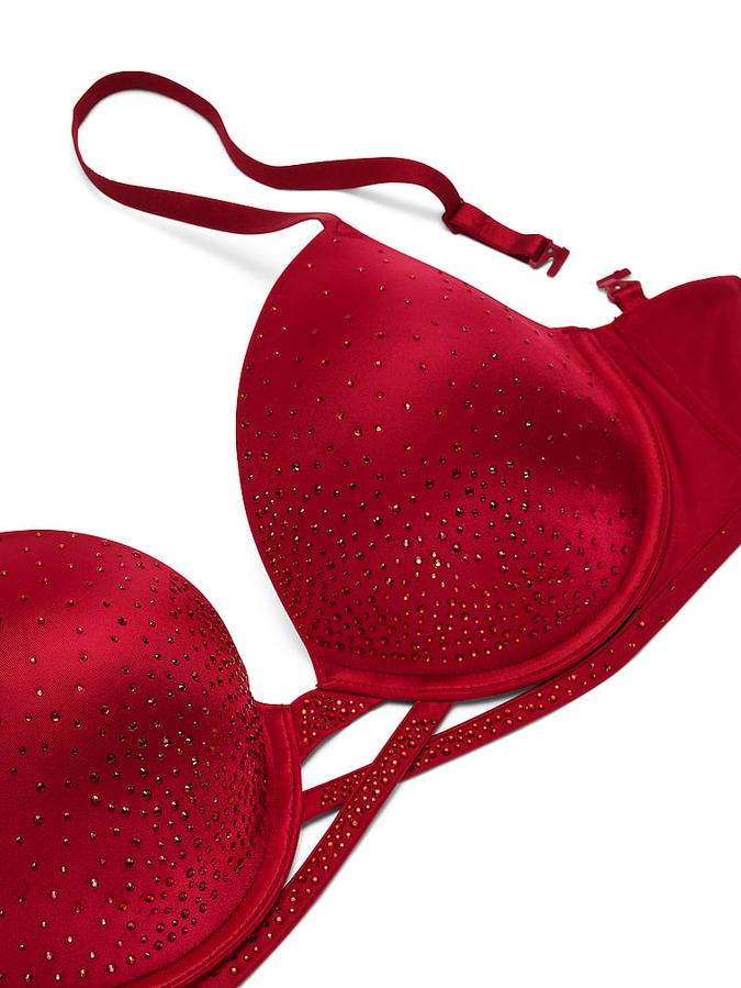Sparkle Crystal Shine Cradle Push-Up Bra image number 3