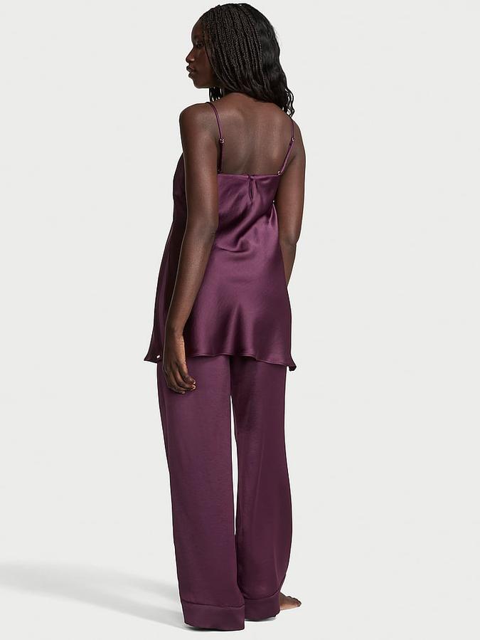 Luxe Satin Tunic Cami & Pant Set image number 1