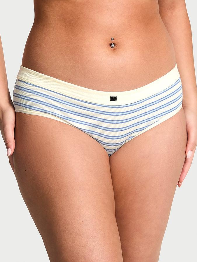 Cotton Rib Logo Hardware Hiphugger Panty image number 0