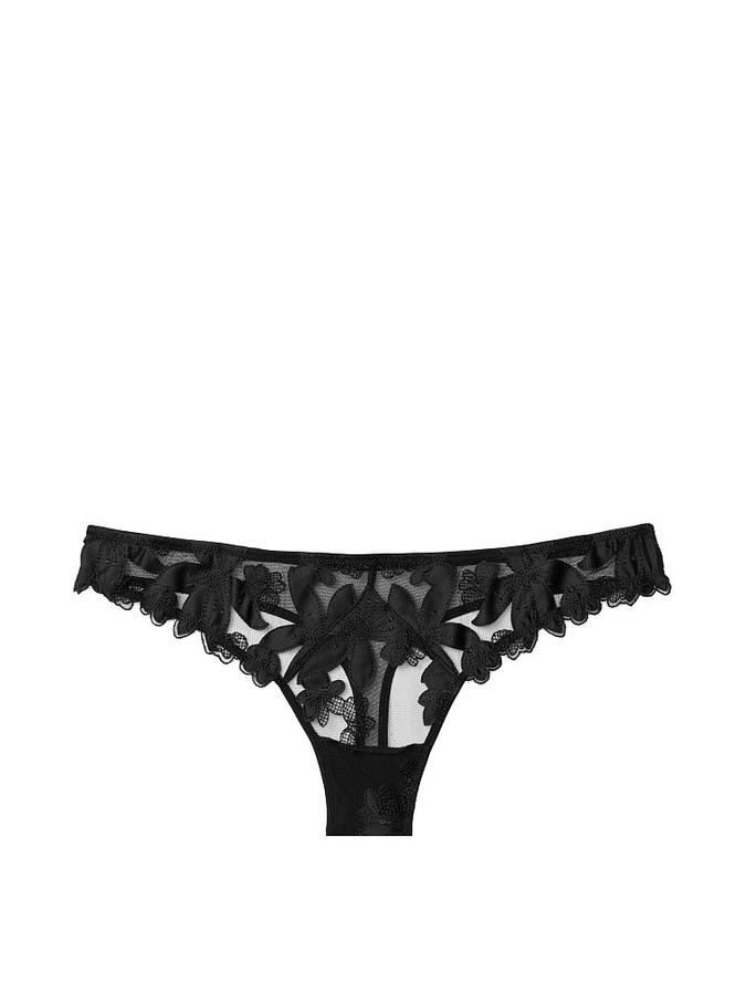 Ziggy Glam Floral Embroidery Thong Panty image number 1