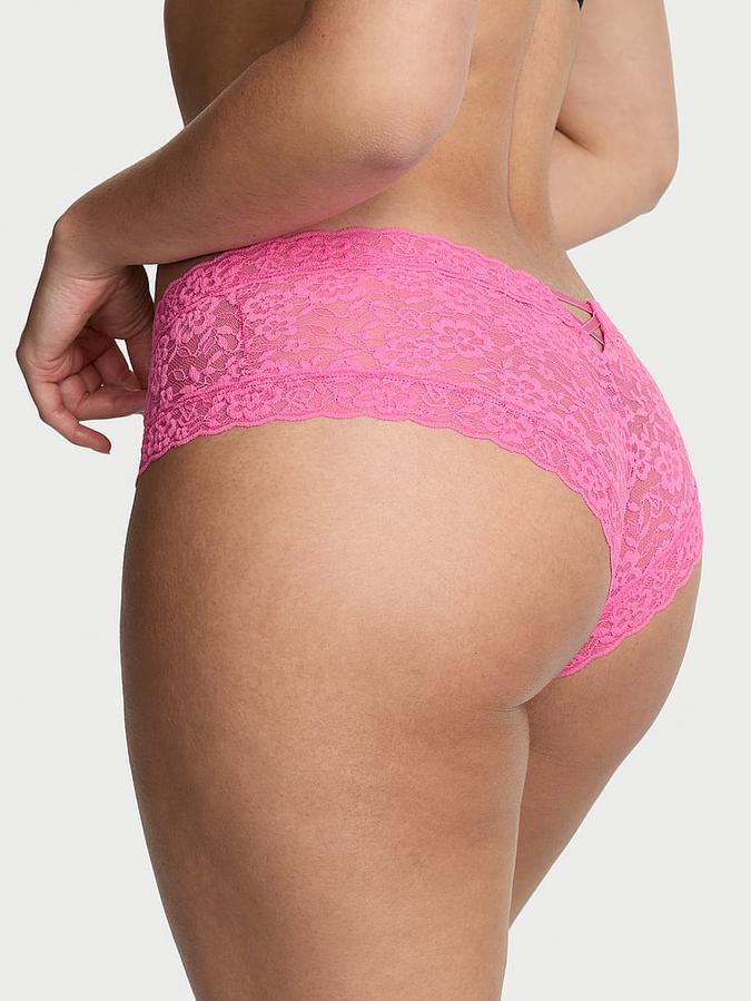 Lace Strappy-Back Cheeky Panty