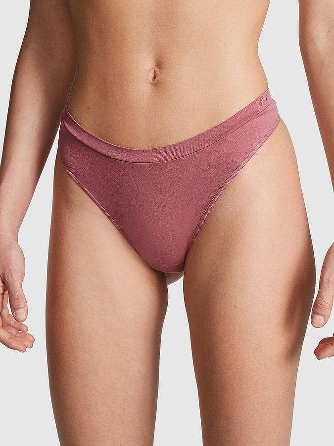 Seamless Scoop Thong Panty image number 0