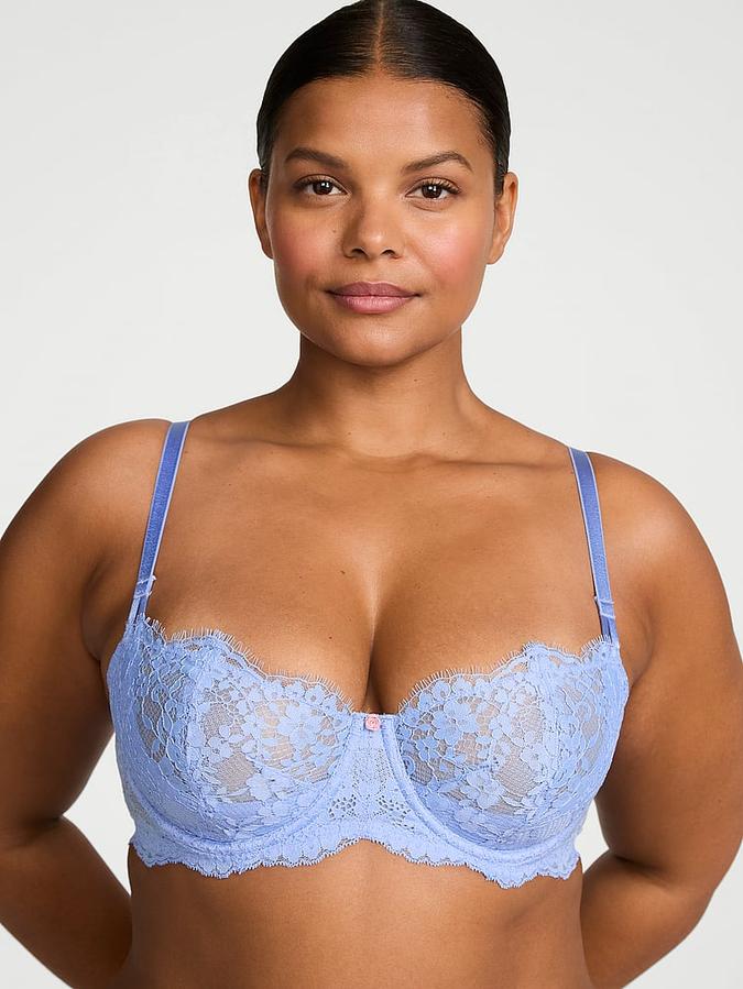 Wicked Unlined Lace Balconette Bra image number 0