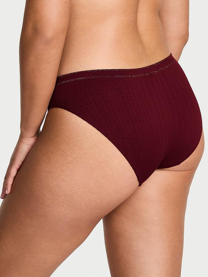 Seamless Cable-Knit Bikini Panty