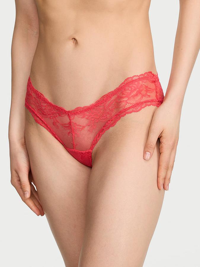 Rose Lace High-Leg Cheeky Panty