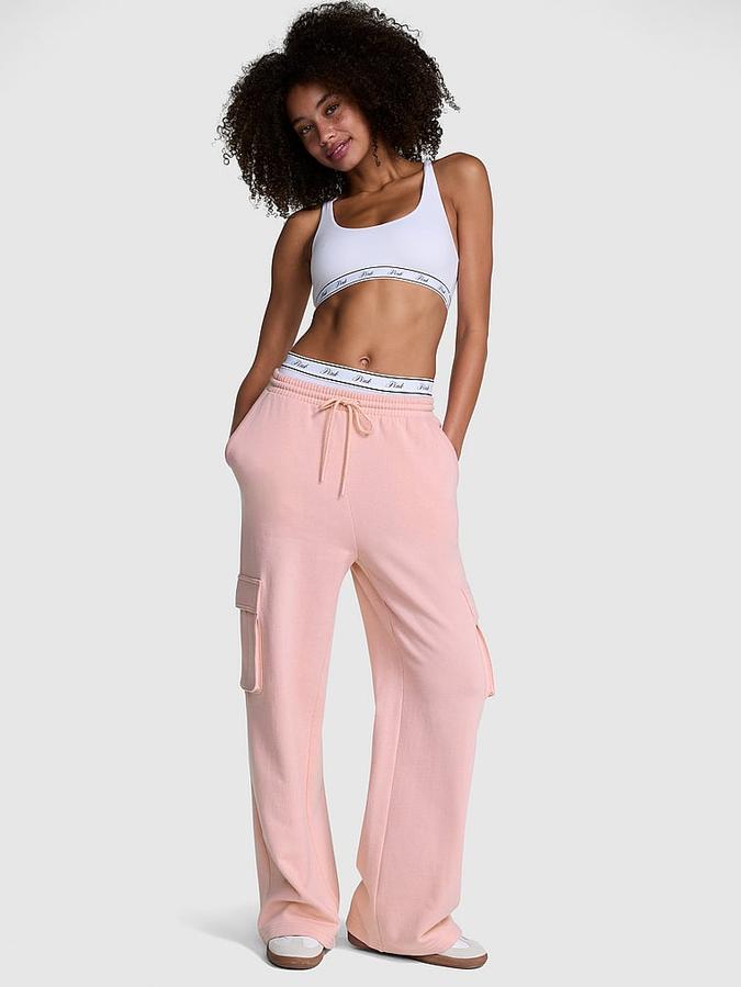 Ivy Fleece Wide-Leg Cargo Sweatpants image number 0