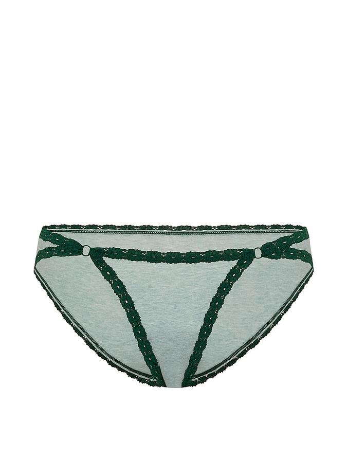 Cotton Lace-Trim Cheeky Panty image number 2