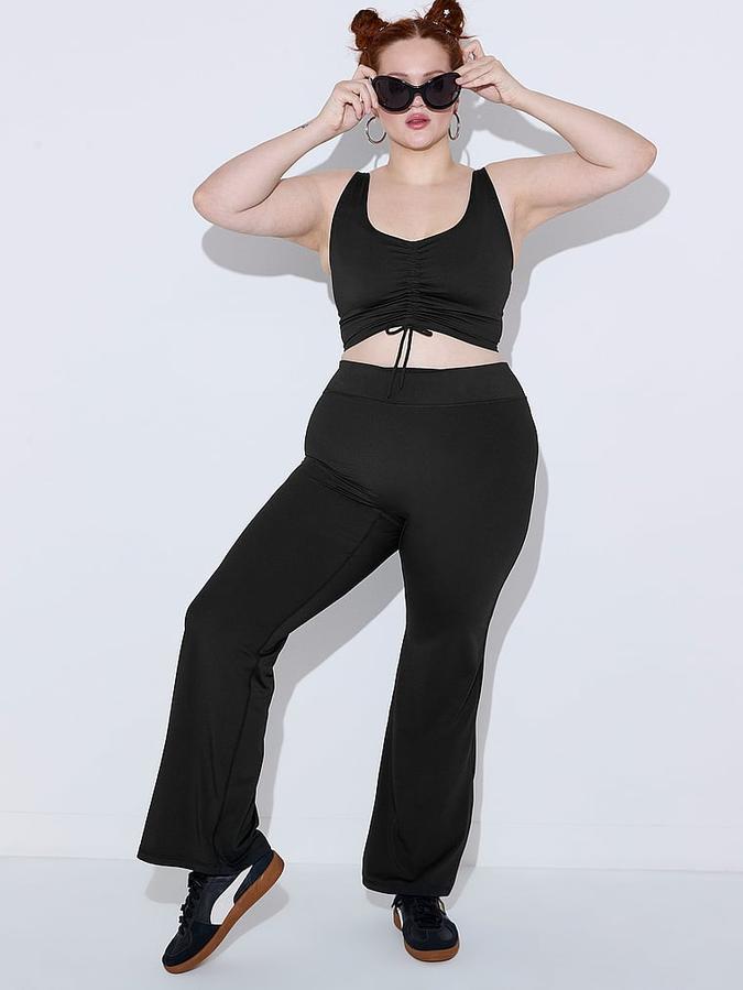 Relay Ruched Plunge Sports Bra image number 3