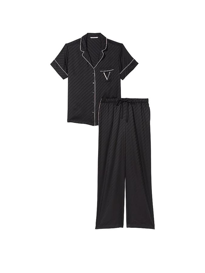Satin Logo Pajama Set image number 2