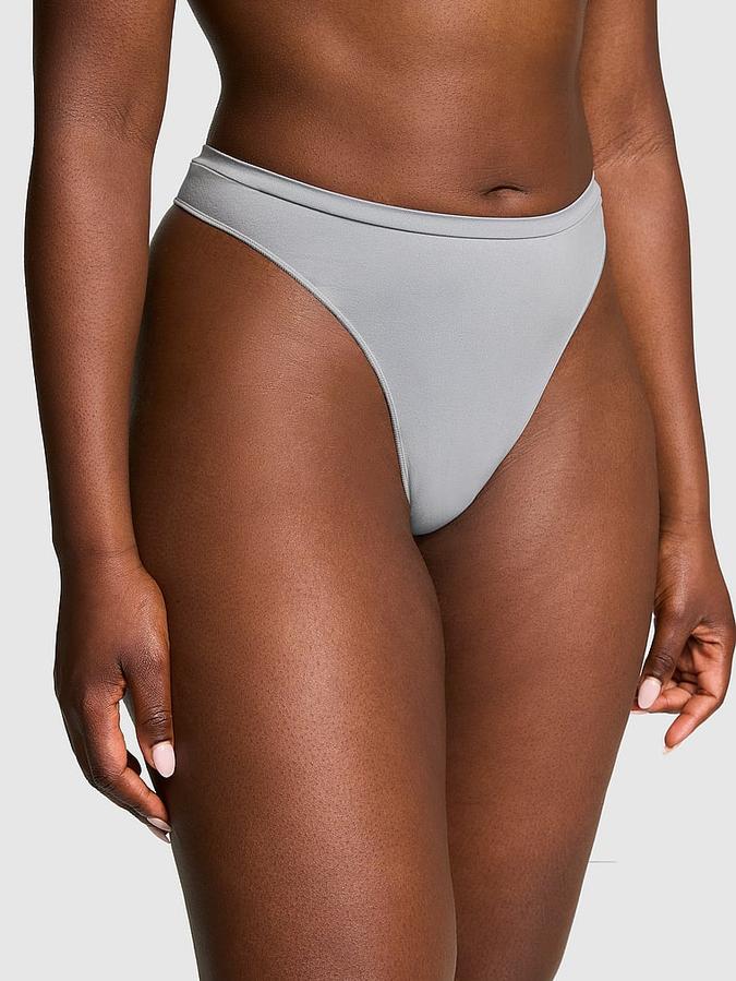 Seamless High-Leg Thong Panty image number 0