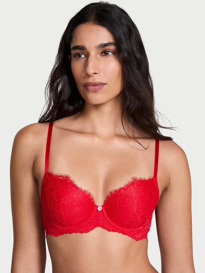 Lace Lightly Lined Classic Coverage Demi Bra