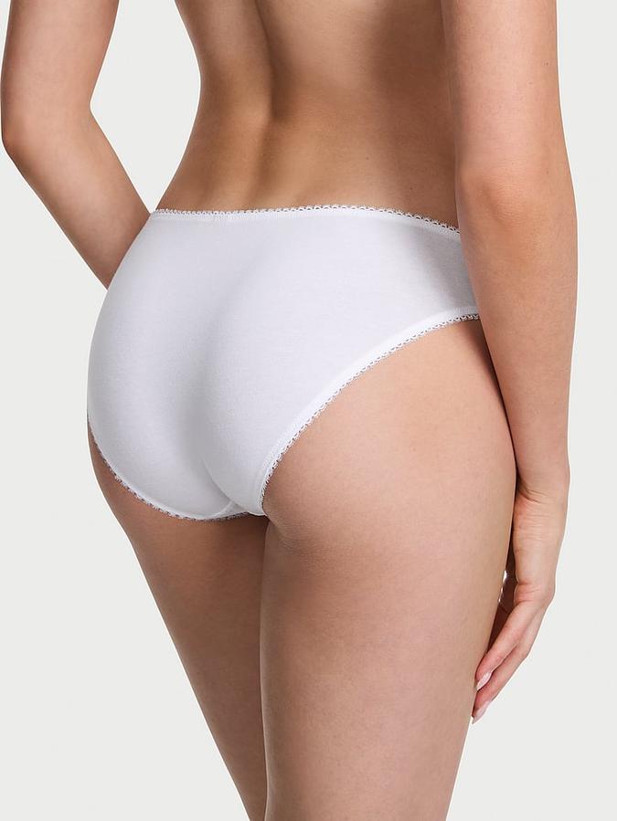 Stretch Cotton Eyelet Bikini Panty image number 1