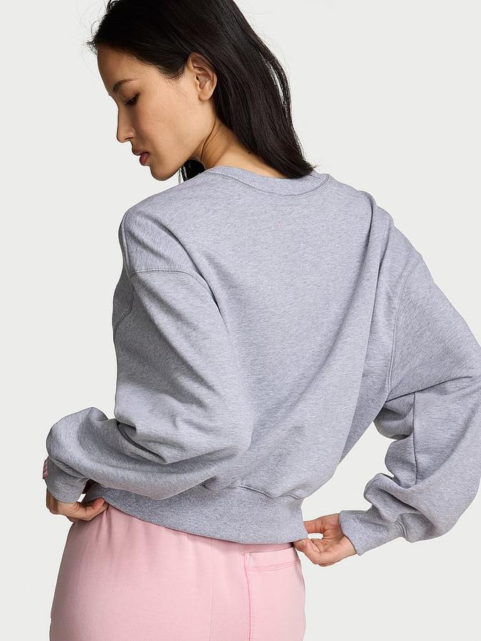 Off-Duty Terry Crop Crewneck Sweatshirt