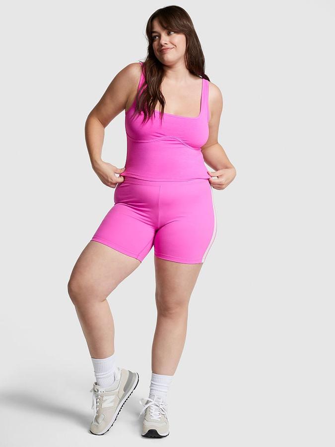 Cotton Contour Crop Tank Top image number 3