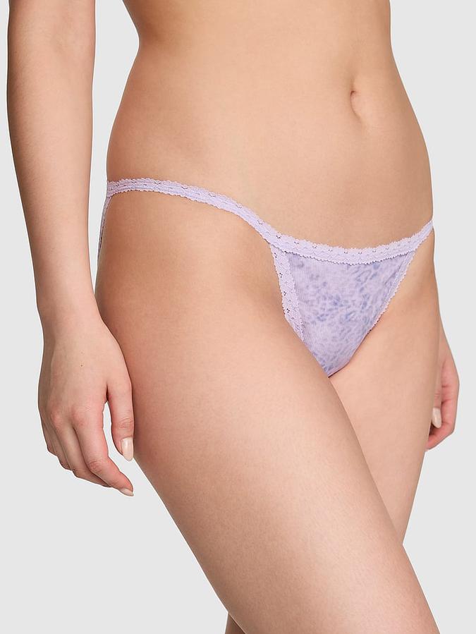 PINK Wink&trade; Lace-Trim String Bikini Panty
