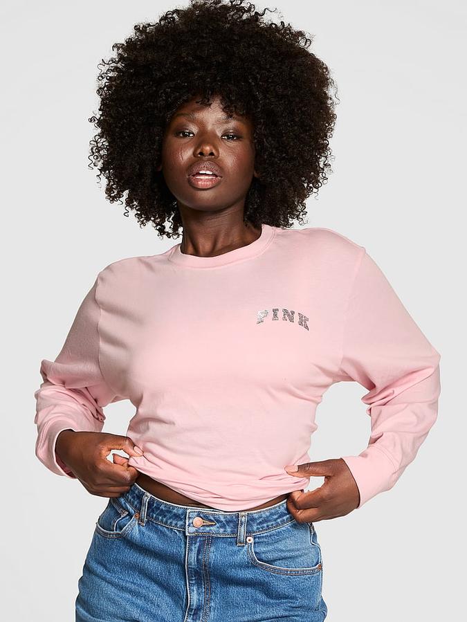 Campus Cotton Long-Sleeve Tee image number 0
