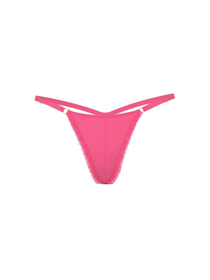 Lace-Trim Adjustable V-String Panty image number 2