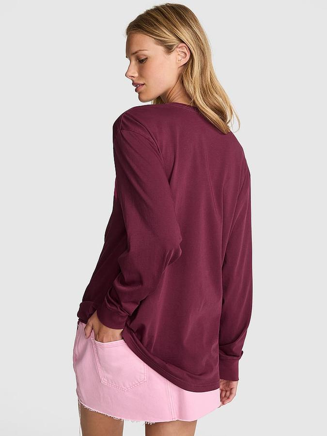 Campus Cotton Long-Sleeve Tee image number 1