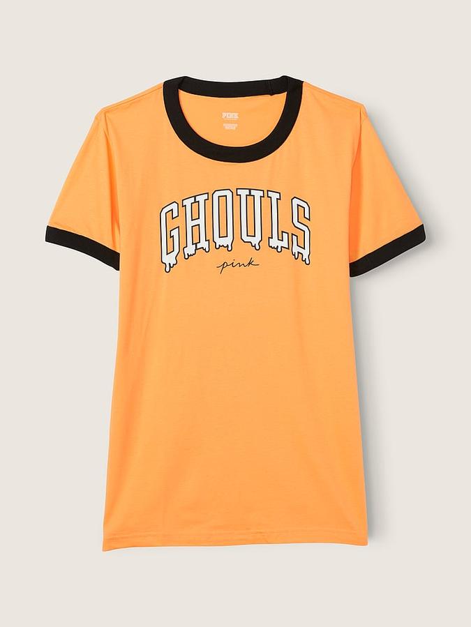 Cotton Short Sleeve Campus Ringer T-Shirt image number 2