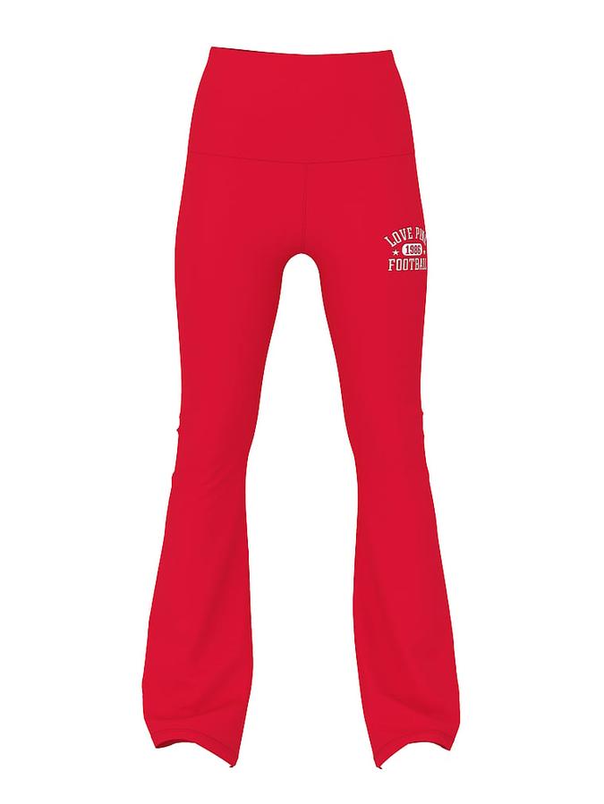 All-Day Cotton Foldover Flare Leggings image number 2