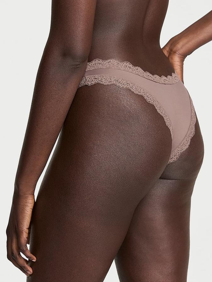 Lace-Trim Brazilian Panty