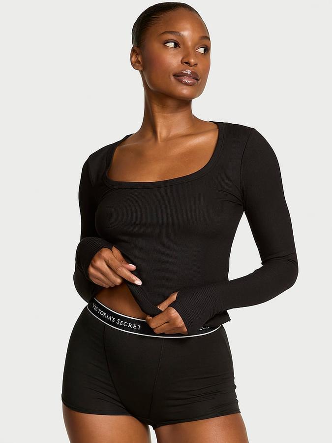VS Iconic Rib Long-Sleeve Tee