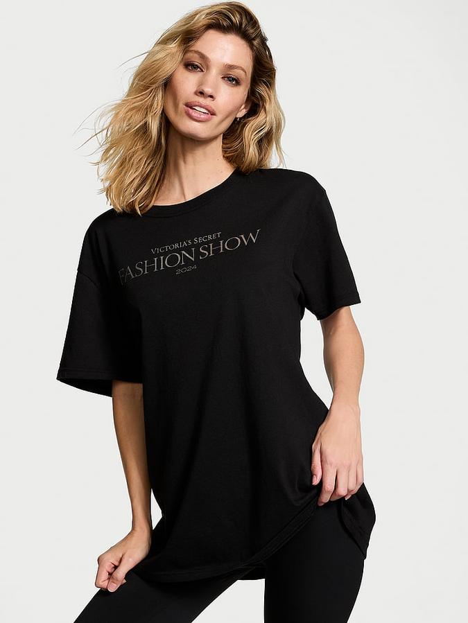 Victoria's Secret Fashion Show '24 Oversized Cotton Tee image number 0