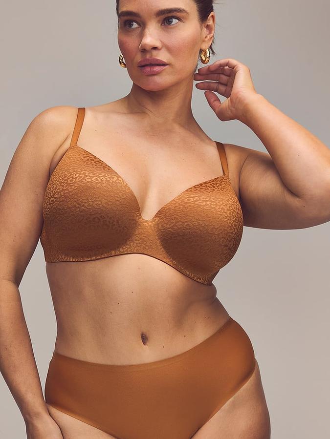 FlexFactor Lightly Lined Plunge Demi Bra image number 5