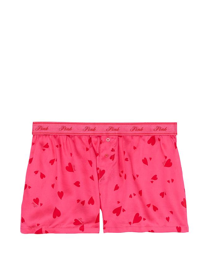 Silky Boxy Pajama Shorts image number 2